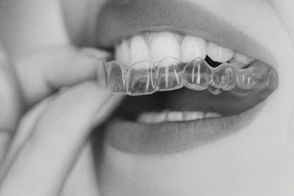 Strahlend helles, natürliches Lächeln nach professioneller Zahnaufhellung – B-Kö Smiles, Schadowstraße Düsseldorf